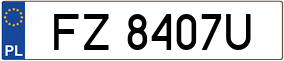 Trailer License Plate